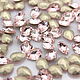 AU-191 Капли Baroque Pearl 4320 Aurora Light Rose / 8x6 мм 1 шт (стек, Кристаллы, Нижний Новгород,  Фото №1