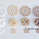 A set of knitted flowers in openwork. Flowers. Natalie crochet flowers. Online shopping on My Livemaster.  Фото №2
