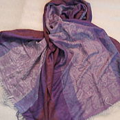 Delicate Paisley scarf,100% Indian silk,vintage India