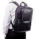 Leather backpack for men 'Tyler' (Black). Backpacks. DragonBags - Rucksack leather. My Livemaster. Фото №6