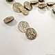  Buttons in metallic aged coin, Buttons, Moscow,  Фото №1