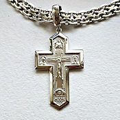 Украшения handmade. Livemaster - original item Cross: cross with crucifixion and faces of saints (CR3). Handmade.