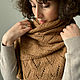 Camel Scarf Women's knitted, Men's wool scarf beige soft. Scarves. Dobryy_vyaz. Online shopping on My Livemaster.  Фото №2