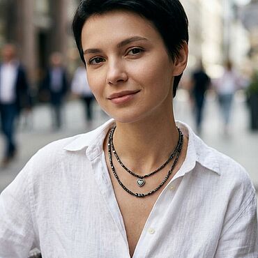 Украшения ручной работы. Ярмарка Мастеров - ручная работа Колье двухрядное из гематита.Магнит любви.. Handmade.