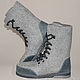 Mens felted shoes ankle Boots. Boots. MMwool (marinamol). My Livemaster. Фото №6
