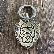 Зоотовары handmade. Livemaster - original item Staffordshire Terrier Medallion. Handmade.