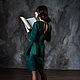 Заказать Валяное платье "Emerald". Катерина Оноприенко (katrinwool). Ярмарка Мастеров. . Платья Фото №3