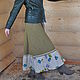 Linen skirt with Irish motifs. Skirts. Olga Lado. Online shopping on My Livemaster.  Фото №2