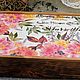 Large box pencil case rose Garden decoupage. Box. Studio Villa-Oliva. Online shopping on My Livemaster.  Фото №2