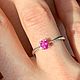 Кольцо с прекрасным сапфиром 0,7ct. Кольца. Леони. Ярмарка Мастеров.  Фото №4