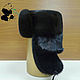 Hat with ear-flaps from fur of the European mink. Selemeneva. Hat with ear flaps. Mishan (mishan). My Livemaster. Фото №4