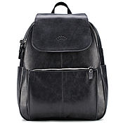 Leather business bag Grand (graphite)