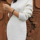 Order Dress white knitted. CUTE-KNIT by Nata Onipchenko. Livemaster. . Dresses Фото №3
