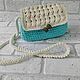 Small turquoise clutch bag with a long strap, Clutches, Voronezh,  Фото №1
