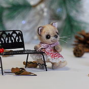 Куклы и игрушки handmade. Livemaster - original item Kitty Marusya 8 cm (in stock). Handmade.
