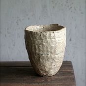 River Stone White Vase