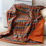 Одеяла: : Плед ручной работы вязанный экслюзив