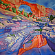 платок-панно "Пейзаж". Платки. Татьяна Султанова  Batik and Felt. Интернет-магазин Ярмарка Мастеров.  Фото №2
