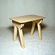 Table for dolls. Doll furniture. Lamy-mammy (furniture for dolls). My Livemaster. Фото №6