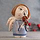 New angel-an angel with a violin, Easter souvenirs, Sergiev Posad,  Фото №1