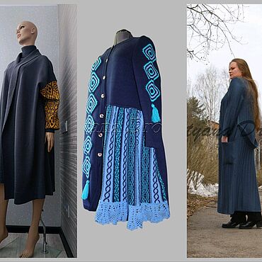 Одежда ручной работы. Ярмарка Мастеров - ручная работа Пальто вязаное. Handmade.