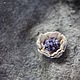 Felt brooch-flower 'Sea fog', Brooches, Kamensk-Shahtinskij,  Фото №1