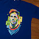 Print t-shirt with print Messi football player hand painted. T-shirts and undershirts for men. Koler-art handpainted wear. Online shopping on My Livemaster.  Фото №2