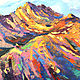 The picture Crimea 'sunset in the mountains. Zelenogorie' oil on canvas. Pictures. Multicolor Gallery. My Livemaster. Фото №5