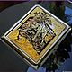 'Wolf' cigarette case / for 20 cigarettes z11056, Cigarette cases, Chrysostom,  Фото №1