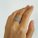 Openwork lace ring made of 925 sterling silver (K28). Rings. anna-epifanova. My Livemaster. Фото №5