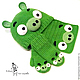 Шапка, шарф, варежки "Bad Piggies", Шапки детские, Санкт-Петербург,  Фото №1