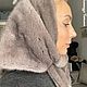 Косынка из меха норки «Царица». Косынки. Татьяна Гогошидзе (tf_fur_workshop). Ярмарка Мастеров.  Фото №4