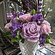 Заказать «Фиолетовая дымка» Букет с сиренью из холодного фарфора. Julia Nazaryeva Flowers. Ярмарка Мастеров. . Цветы Фото №3