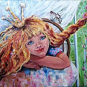 Картины и панно handmade. Livemaster - original item The Princess Goldilocks oil on canvas. Handmade.