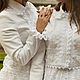 Order Women's jacket designer jacket white. elmdesign (ELMDESIGN). Livemaster. . Suit Jackets Фото №3