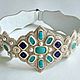 Пояс расшитый бисером, с жемчугом, Swarovski и камнями. Пояса. Екатерина Деомидова. Интернет-магазин Ярмарка Мастеров.  Фото №2