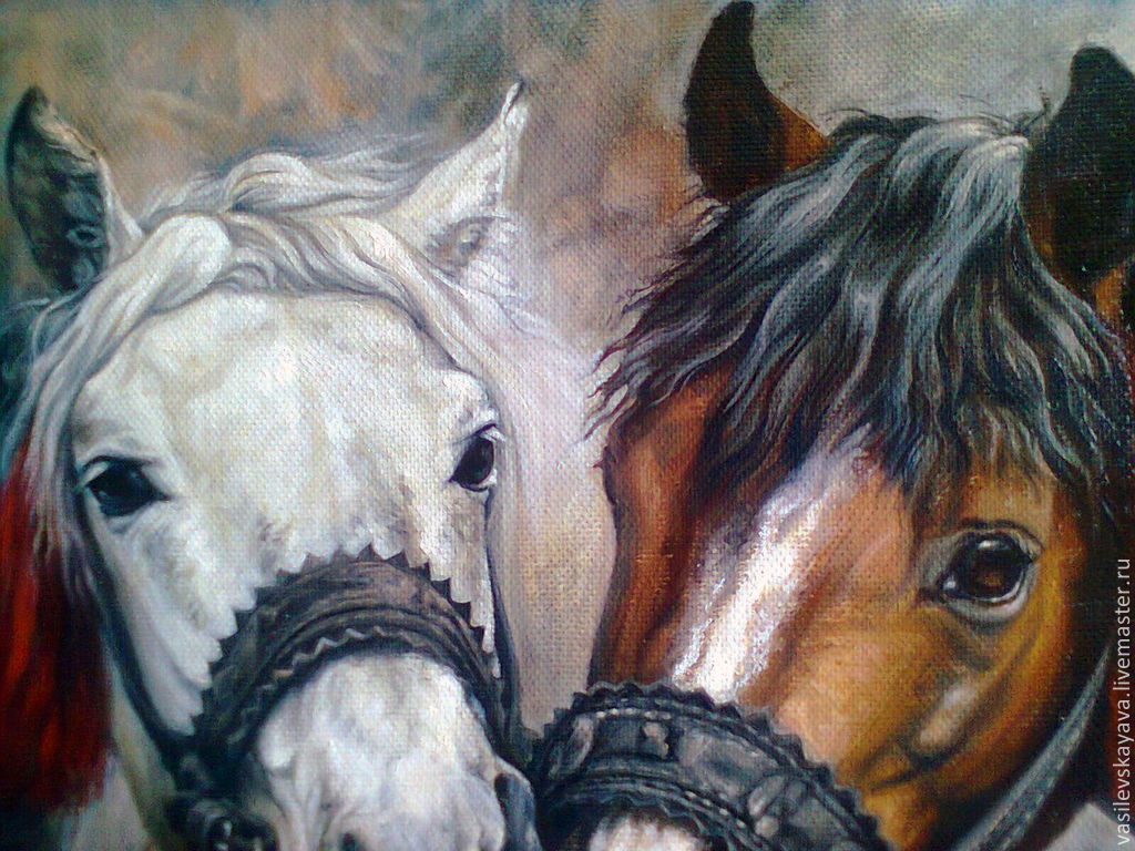 Лошадь с 2 девушками. Две лошади. Лошади в живописи. Портрет двух лошадей. Картина две лошади.