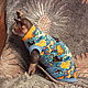 Cat clothes t-shirt 'Red cat'. Pet clothes. Happy-sphynx. Online shopping on My Livemaster.  Фото №2
