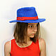 Blue hat, in stock, size 54-56, Hats1, Rostov-on-Don,  Фото №1