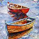 Oil painting Boats, Pictures, Zelenograd,  Фото №1
