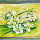 Painting Daffodils Flowers oil palette knife in a frame. Pictures. Yulia Berseneva ColoredCatsArt. Online shopping on My Livemaster.  Фото №2
