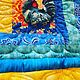 Одеяло лоскутное «Петушок-петушок». Элементы интерьера. Артель'ЗОЛОТНЫЕ РУЧКИ' (artell). Ярмарка Мастеров.  Фото №5