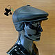 Leather men's soft cap. Petelinka genuine leather. Caps1. Mishan (mishan). My Livemaster. Фото №4