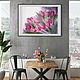 Order Painting pink tulips bouquet of flowers in the interior Provence Moscow St. Petersburg. Olga Ermakova art. Livemaster. . Pictures Фото №3