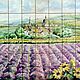 Tiles and tiles:Apron for the kitchen 'Landscapes of Tuscany'. Tile. Flera Daminova Rospis farfora. (artflera). Ярмарка Мастеров.  Фото №4