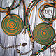 Яркие этнические кулоны из полимерной глины ручной работы, Кулон, Хабаровск,  Фото №1