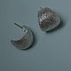 Серьги-хупы серебряные Shell. Серьги-кольца. arc jewels. Ярмарка Мастеров.  Фото №5