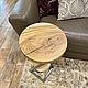 Round side table made of elm slab 'TAM-TAM'. Tables. Mebel na zakaz U.LOFT. My Livemaster. Фото №4