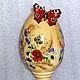 Пасхальное яйцо липовое Павлиний глаз, Пасхальные яйца, Лихославль,  Фото №1