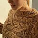 Jerseys: Women's knitted sweater oversize beige in stock. Sweaters. Kardigan sviter - женский вязаный свитер кардиган оверсайз. Online shopping on My Livemaster.  Фото №2